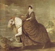Diego Velazquez, Portrait equestre de la reine Elisabeth (df02)